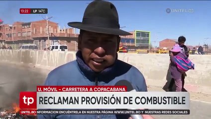 “Ya no aguantamos el hambre”: Al menos tres puntos de bloqueo en la ruta a La Paz-Copacabana