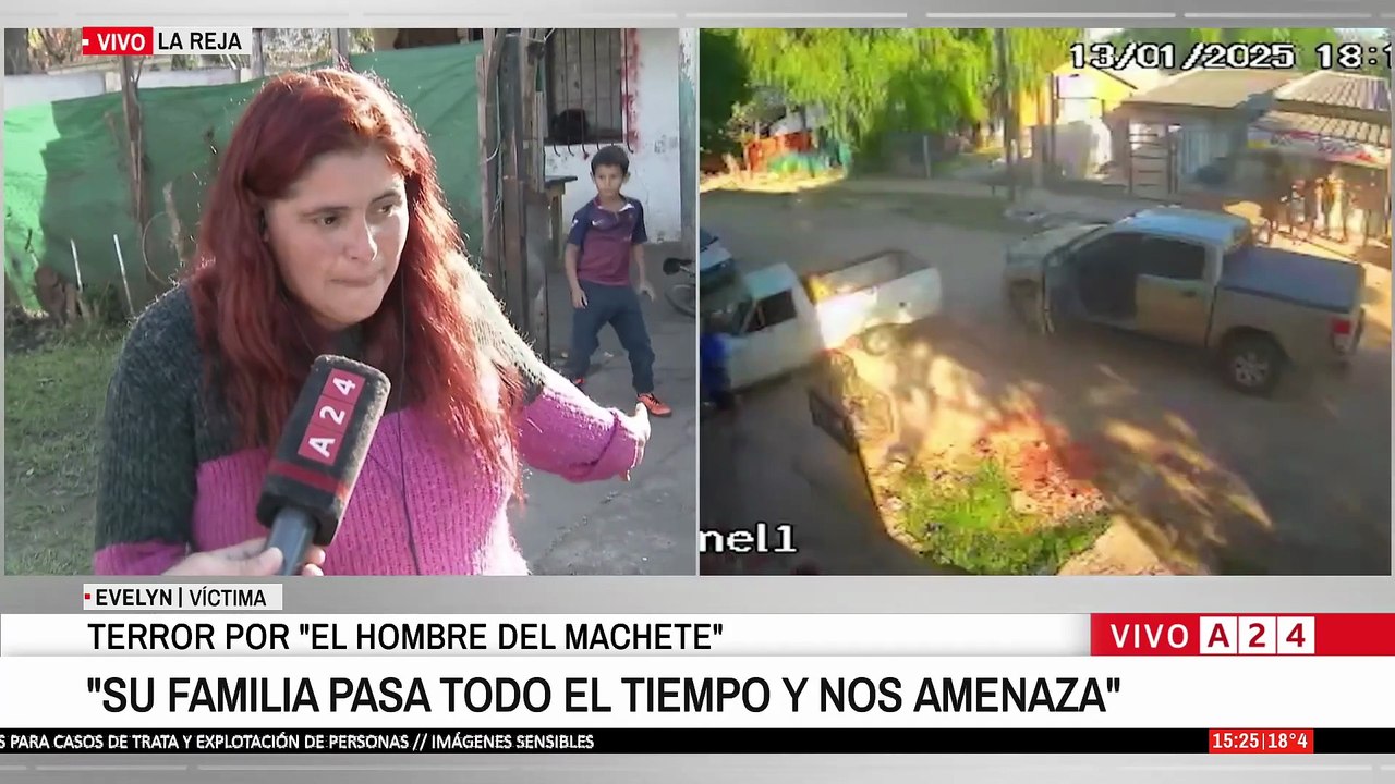 🚨 MORENO: TEMEN OTRO ATAQUE DEL "HOMBRE DEL MACHETE"