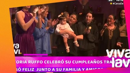Victoria Ruffo celebra su cumpleaños trabajando