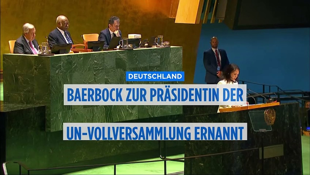 Baerbock zur Präsidentin der UN-Vollversammlung gewählt