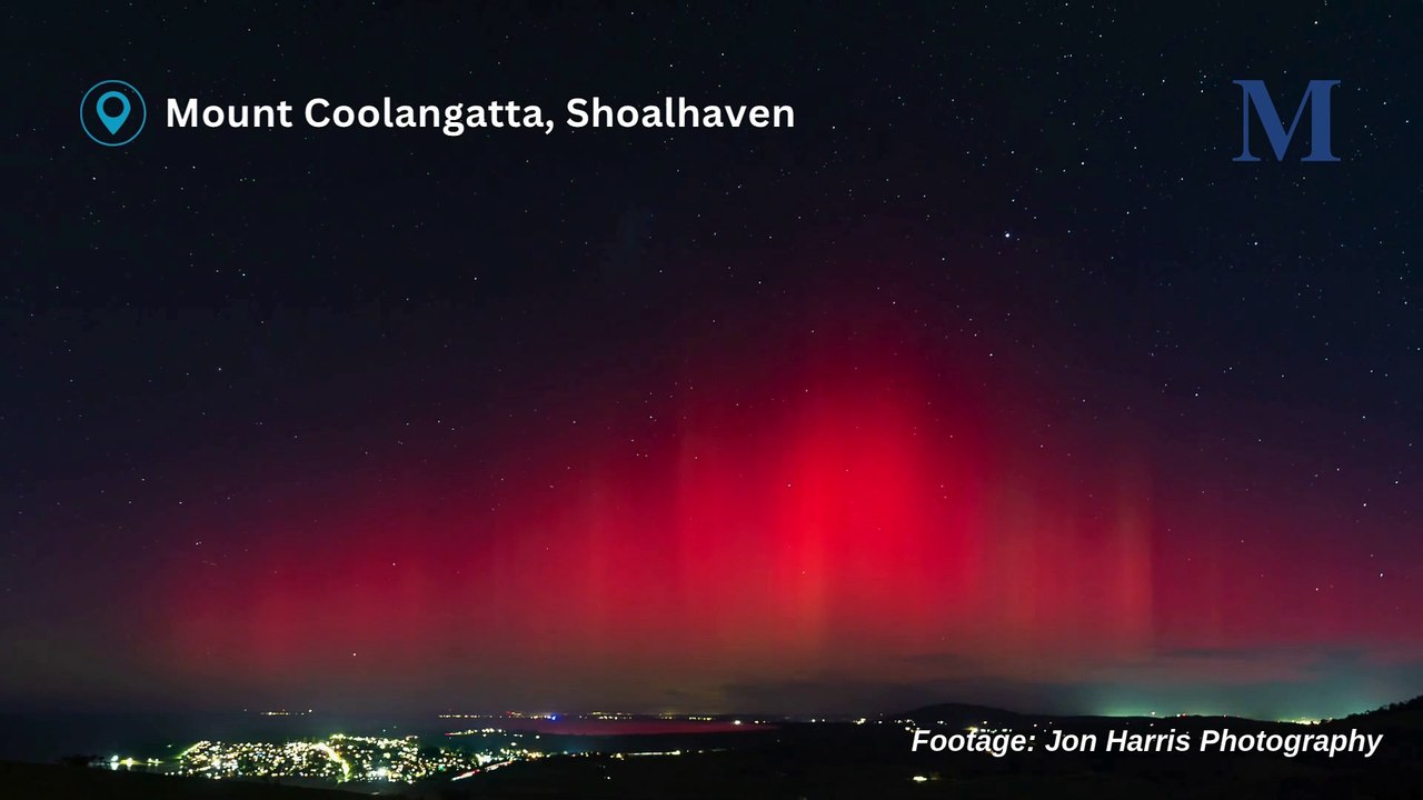 Aurora Australis viewed from Mount Coolangatta