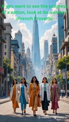 "اگر تم کسی قوم کی ترقی دیکھنا چاہتے ہو تو اس کی عورتوں کو دیکھو" (فرانسیسی کہاوت)