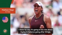 Keys expecting tough test against 'dominant' Gauff in French Open quarter-final