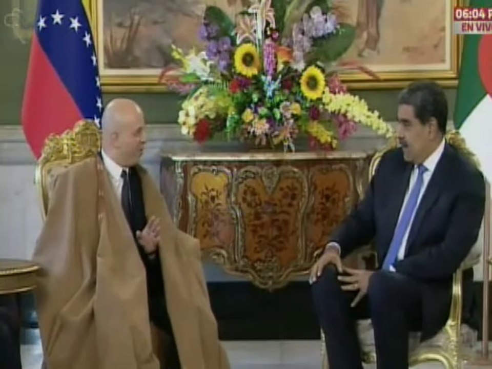 Presidente Maduro recibe cartas credenciales del embajador designado de Argelia, Farouk Benmokhtar