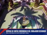 Presidente Maduro recibe cartas credenciales del embajador designado de Haití, Jean Mary Vaval
