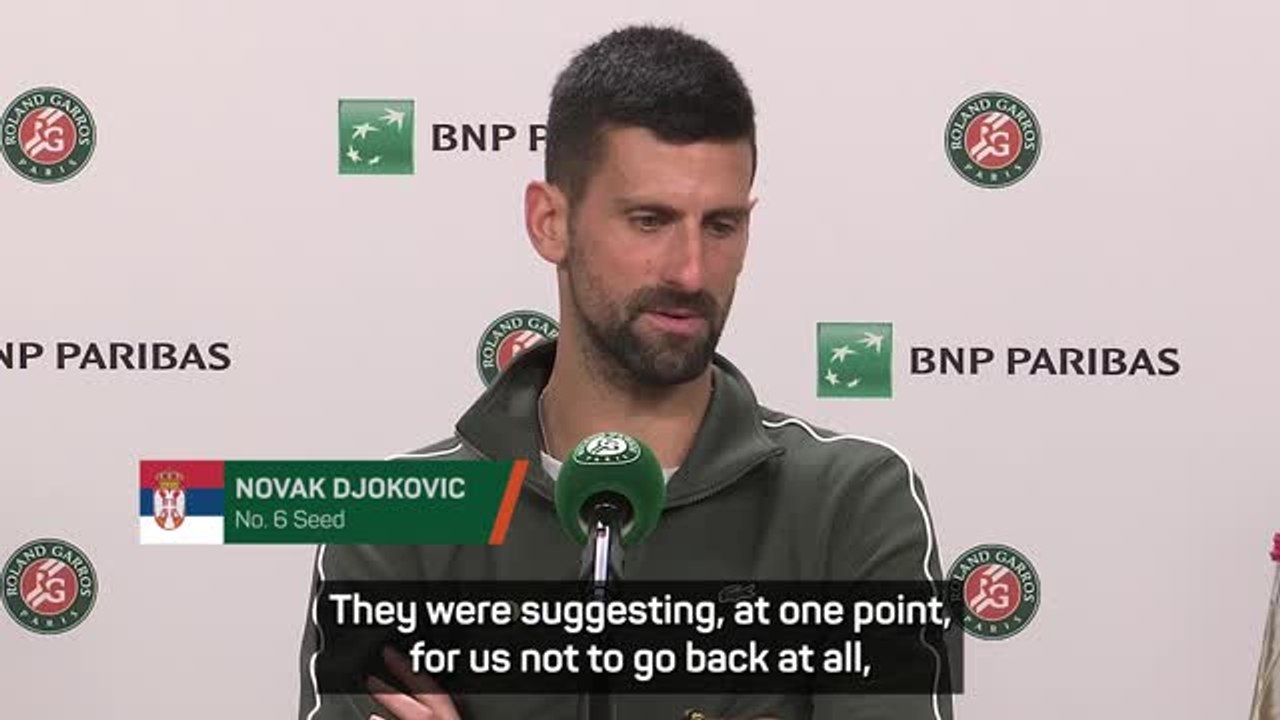 'It wasn't safe to return to our hotel!' - Djokovic experiences Paris riots