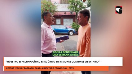 “Nuestro espacio político es el único en Misiones que no es libertario”