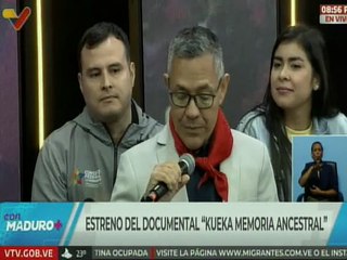 Ernesto Villegas: Documental "Kueka: Memoria Ancestral” se podrá disfrutar en todo el país