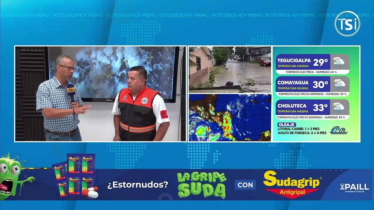 Cenaos anuncia hasta cuándo prevalecerán las lluvias en Honduras
