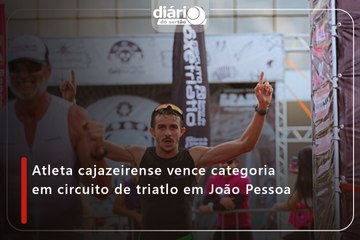 Atleta cajazeirense vence categoria em circuito de triatlo em João Pessoa