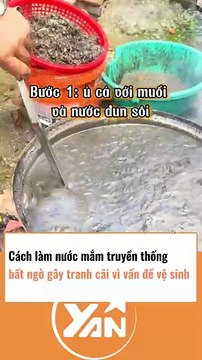 Cách làm nước mắc truyền thống gây tranh cãi vì mất vệ sinh