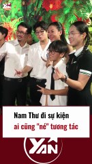Nam Thư đi sự kiện ai cũng né tương tác