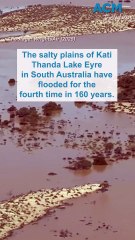 Rare flooding overwhelms Kati Thanda Lake Eyre