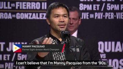 Manny Pacquiao's return to boxing is a fable, says the 46-year-old