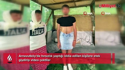 Hırsızları yakaladı! Kadın kıyafeti giydirip video çekti
