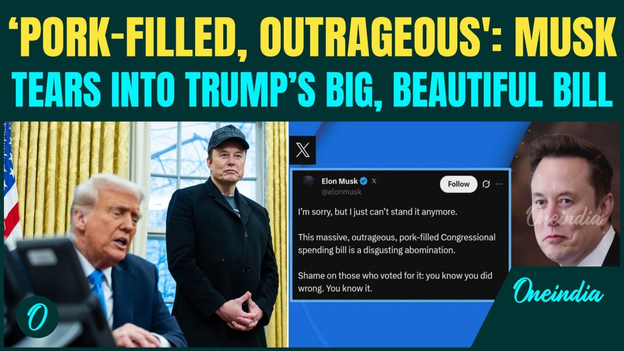 Musk vs Trump Clash: Musk Blasts Trump’s ‘Beautiful’ Bill Days After DOGE Exit; 'Pork-Filled...'