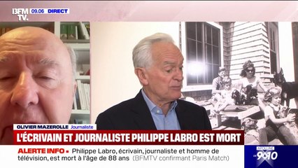 Philippe Labro "avait un esprit d'entreprise", estime Olivier Mazerolle