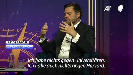Vance: Harvard ist "rassistisch" gegenüber "besten Forschern"
