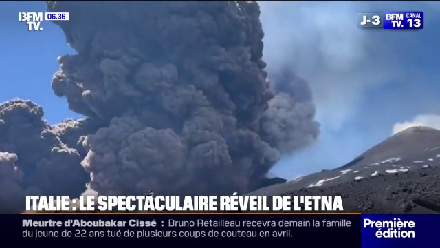 L'éruption spectaculaire de l'Etna avec un nuage volcanique de plus de 6.000 mètres d'altitude