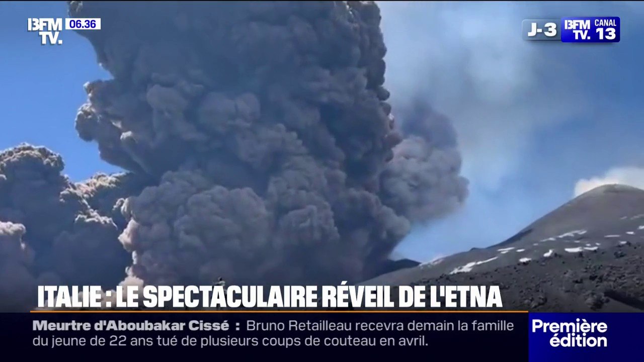 L'éruption spectaculaire de l'Etna avec un nuage volcanique de plus de 6.000 mètres d'altitude
