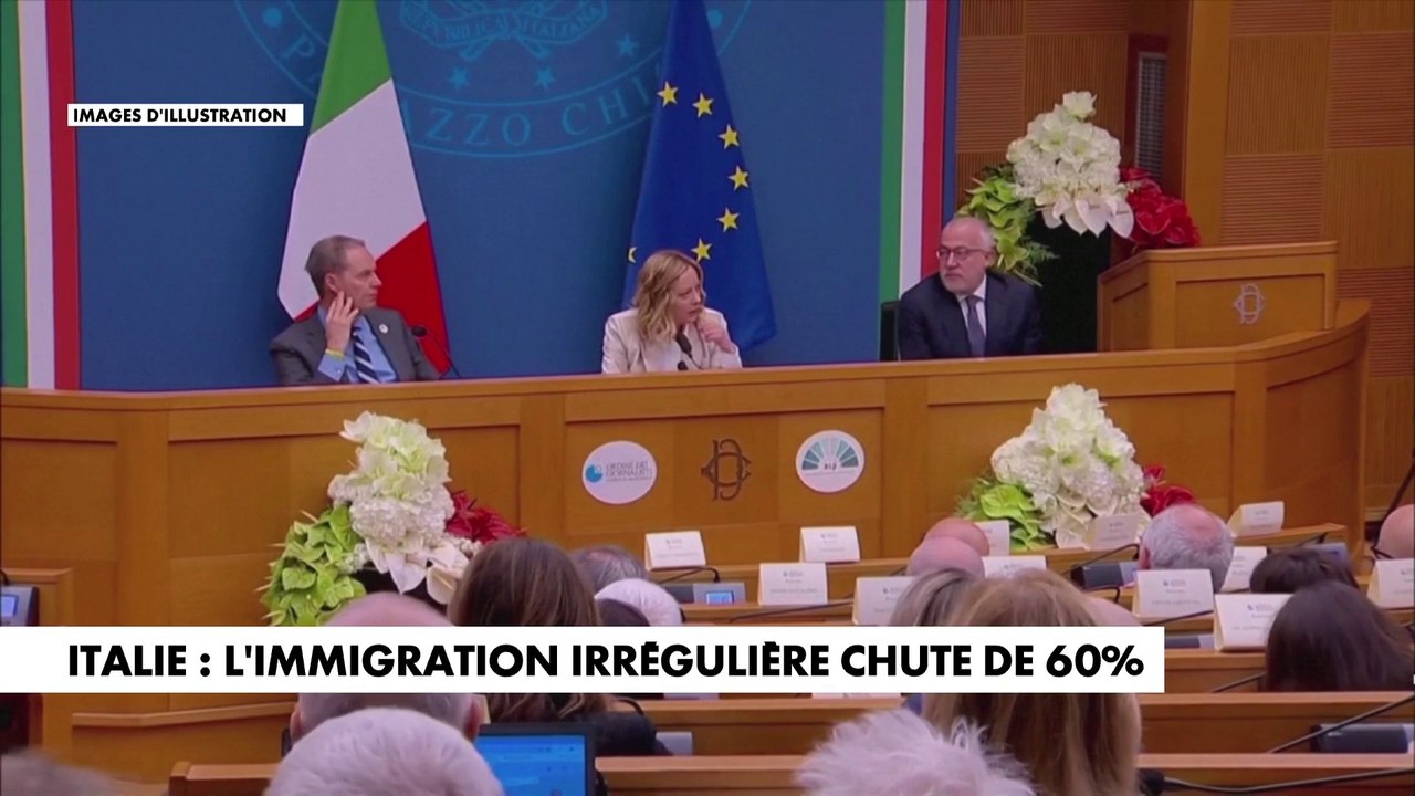 Italie : la politique de Giorgia Meloni a fait chuter l'immigration irrégulière de 60 % en 2024