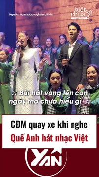 CĐM quay xe khi nghe Quế Anh hát nhạc Việt