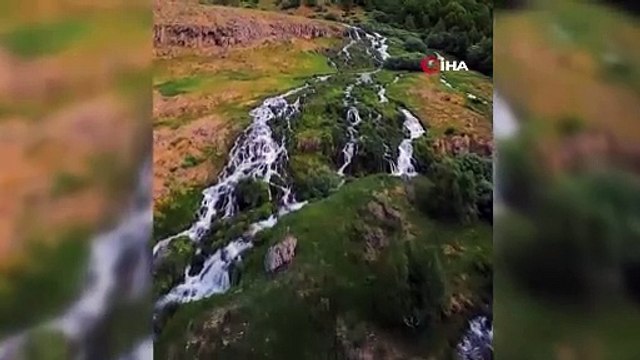 Erzincan’da Konarlı Şelalesi doğal güzelliğiyle ziyaretçilerini bekliyor