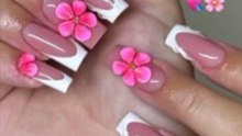 Beautiful Pink and White Nails Design 💅