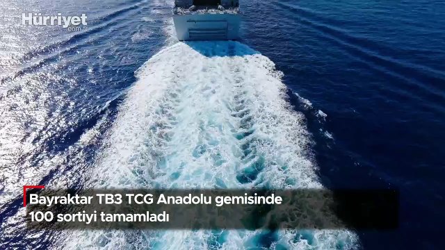 Bayraktar TB3 TCG Anadolu gemisinde 100 sortiyi tamamladı