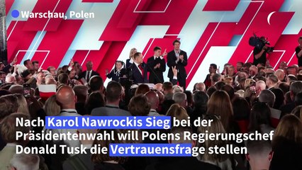 Polen: Regierungschef Tusk will Vertrauensfrage stellen