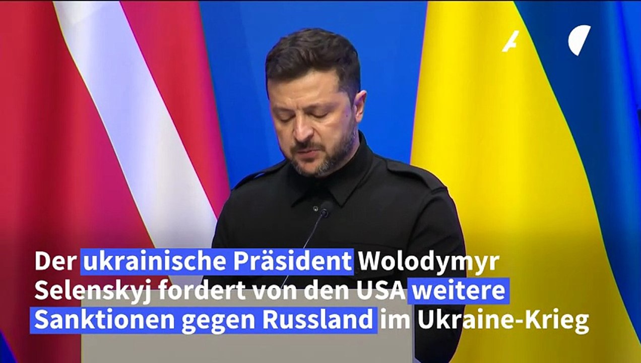 Selenskyj fordert von Trump weitere Sanktionen gegen Russland