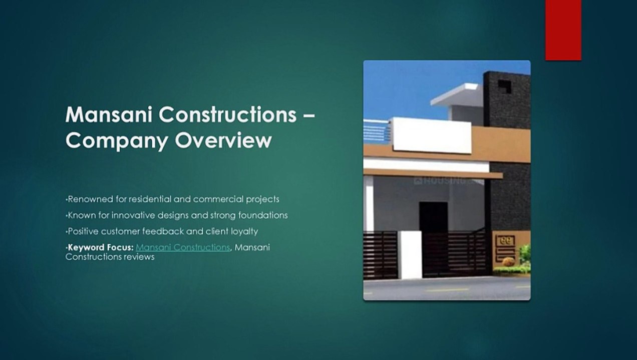 Best Construction Company in Hyderabad in 2025: Mansani Constructions and Aparna Constructions Leading the Way
