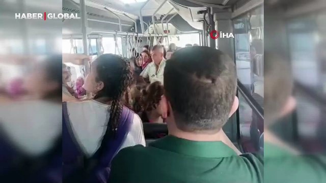 Taciz iddiası otobüsü karıştırdı, tekme tokat kavga ettiler