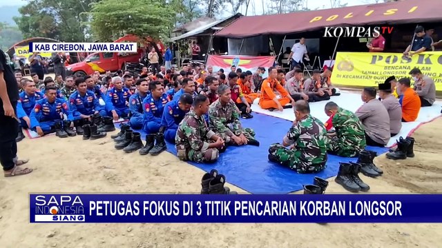 Hari Ke-5 Tim SAR Cari Korban Longsor Tambang di Cirebon