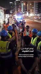 RTA uses drones to clean tram stations