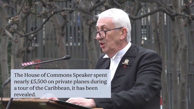 Commons Speaker Lindsay Hoyle spends over £5,000 of taxpayers' cash on private planes