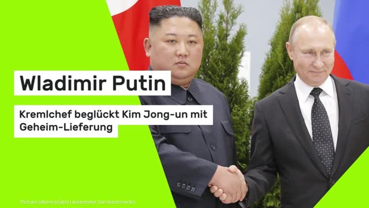 Wladimir Putin: Kremlchef beglückt Kim Jong-un mit Geheim-Lieferung