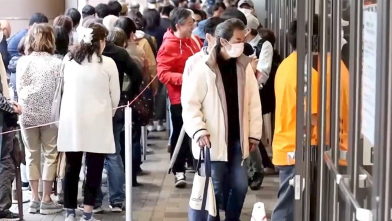 Watch: Japanese shoppers scramble to buy cheap rice as prices skyrocket