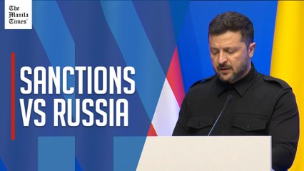 Zelenskyy: Sanctions can 'push Russia toward peace'