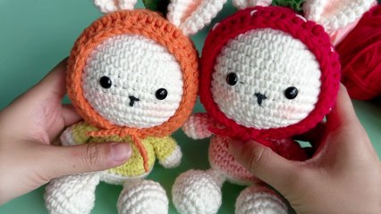 Crochet Bunny Tutorial: 1. How to crochet the bunny's head?