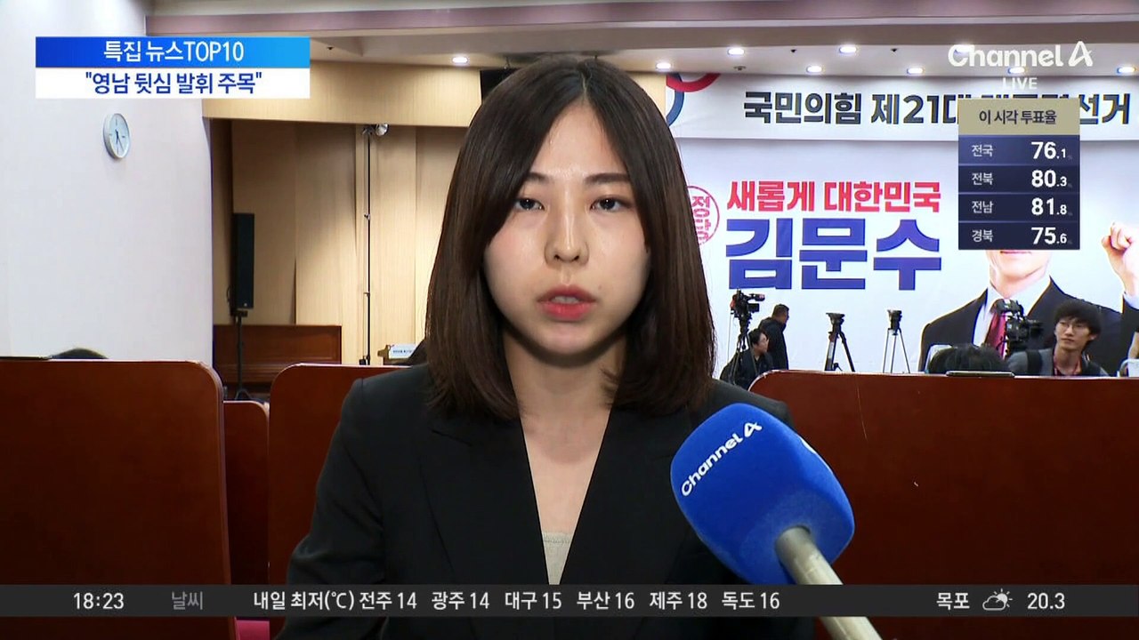 이 시각 국민의힘…“영남 뒷심 발휘 주목”