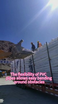 The flexibility of PVC pipes allows easy bending around obstacles