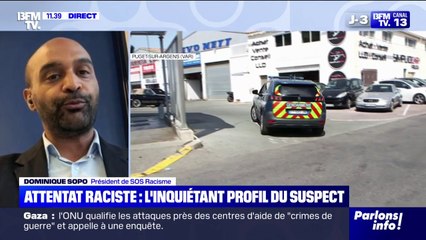 Meurtre d'un Tunisien dans le Var: "C'est extrêmement inquiétant de voir cette augmentation de la violence raciste", déplore Dominique Sopo (SOS Racisme)