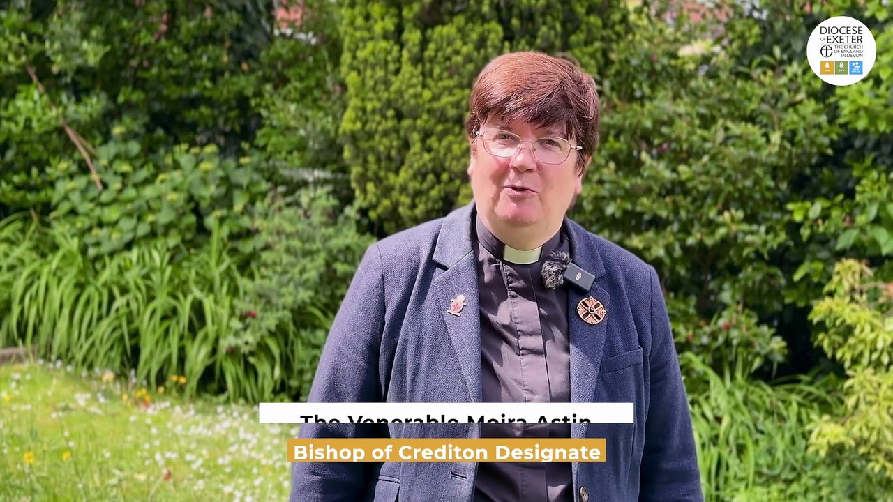 New Bishop of Crediton Moira Astin speaking about the role of the Church in Devon (Diocese of Exeter)