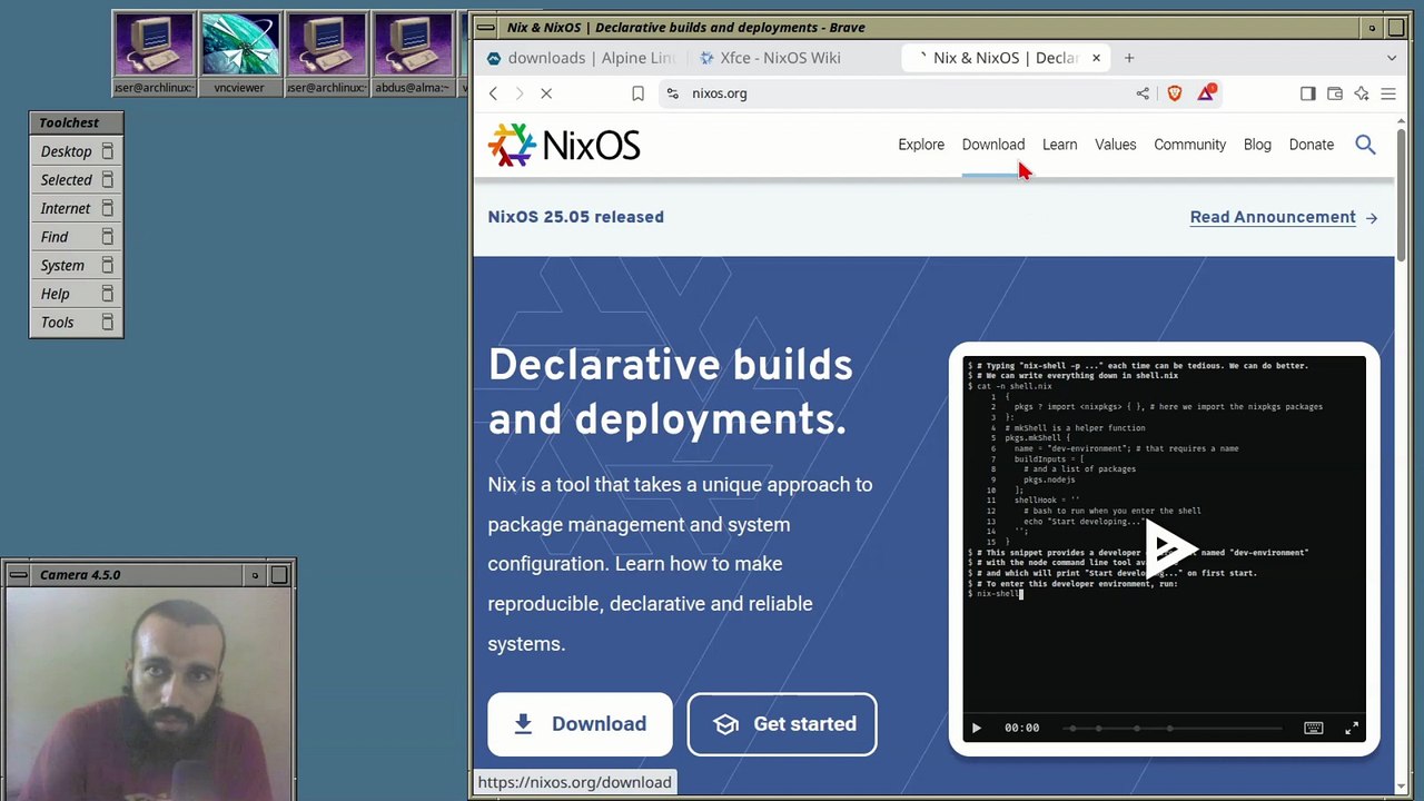 Nixos (GUI) setup on virtualbox and installing xfce on it with telling some tricks