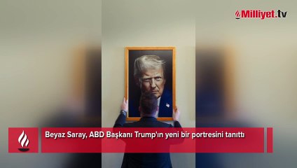 Bu kez yüzü gülmüyor! Beyaz Saray Trump'ın yeni portresini yayınladı
