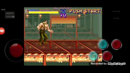 Final Fight Mike Haggar game over Mike Haggar morre na explosão da dinamite