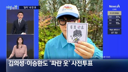 [여랑야랑]‘파란 선글라스 vs 빨간 모자’…인증샷에 담긴 표심?