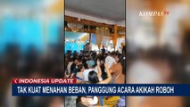 Detik-Detik Panggung Acara Akikah di Palembang Roboh