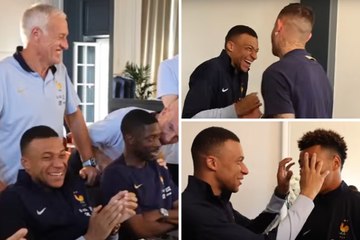 Mbappé se reencuentra con sus excompañeros del PSG... ¡campeones de Europa!